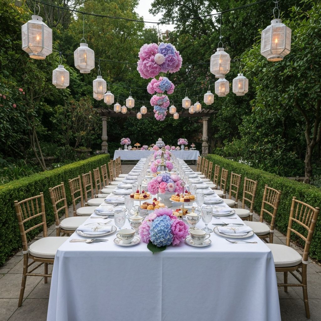 Sophisticated garden birthday party